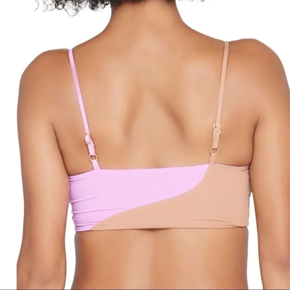 𝅺NWT L*SPACE Ari Bandeu Bikini Top Rosebud Putty
